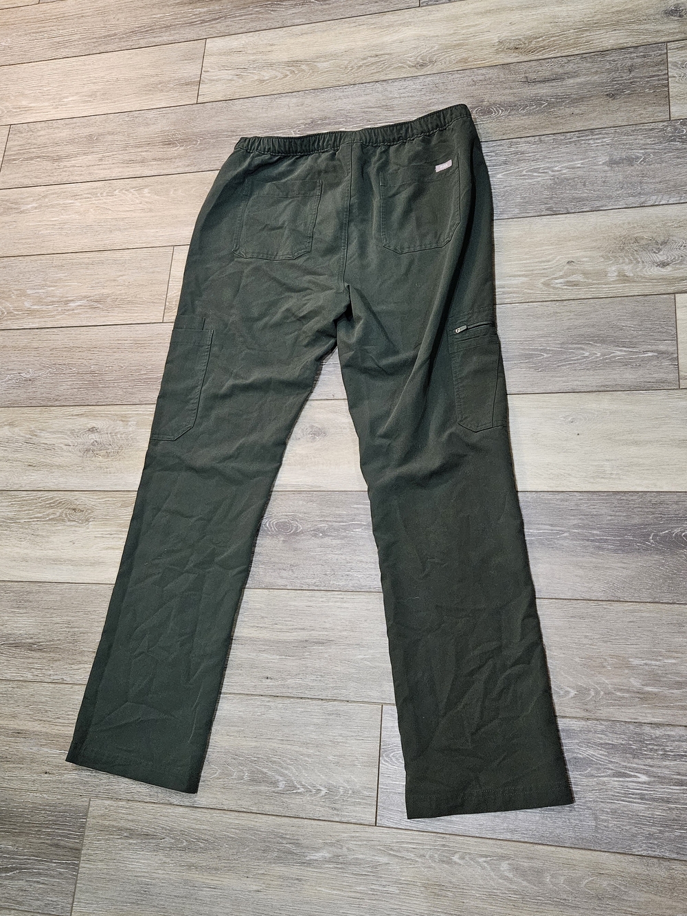Men's Moss Green Cairo Cargo Straight Leg Scrub Pants Size Large - Picture 6 of 6